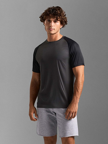 Футболка спортивная унисекс Vortex, темно-синяя - рис 6.