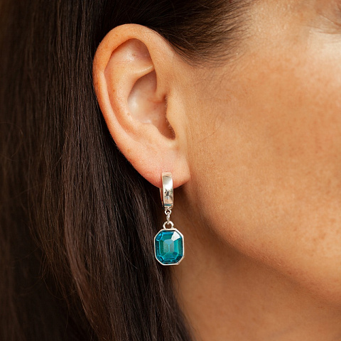 Серьги Aquamarine Fiore Luna *LE6117 S - рис 2.