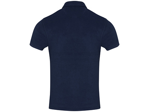 Рубашка поло унисекс Akoya из переработанного махрового материала - Темно - синий - рис 3.