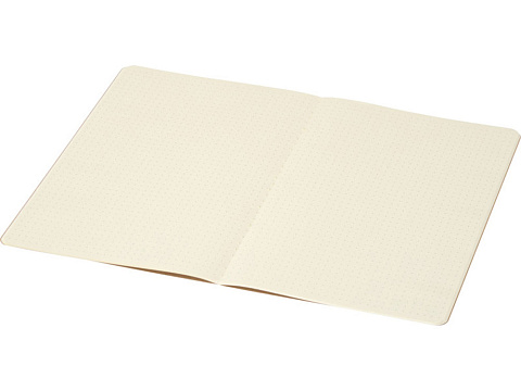 Slyk блокнот на сшивке из крафт-бумаги формата А5 со страницами в точку, натуральный - рис 2.