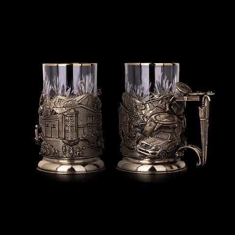 Подарочный чайный комплект «Время беседы — Успешный человек», 2 шт.