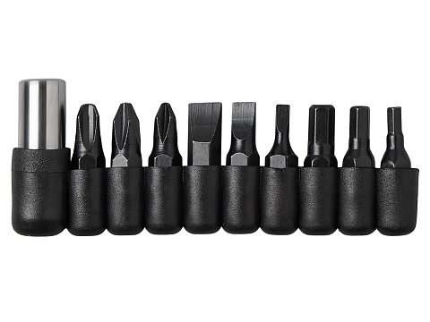 Универсальный мультитул с битами в подарочной упаковке с окном Шэйп , черный - рис 5.