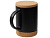 Кружка 450 мл с пробковым дном с крышкой Корк & Бон, черный - миниатюра - рис 2.
