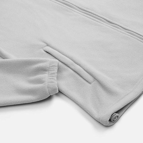 Куртка флисовая унисекс Nebo, светло-серая - рис 5.