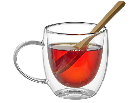 Кружка с двойными стенками на подставке с ложкой Teatrio - рис 8.