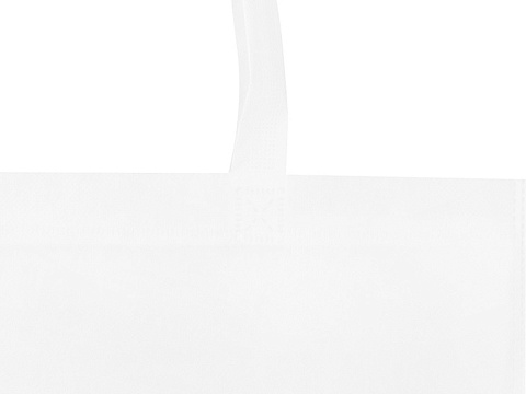 Экосил эко-сумка для конференций из нетканого материала, переработанного по стандарту GRS, объемом 6 л, белый - рис 4.