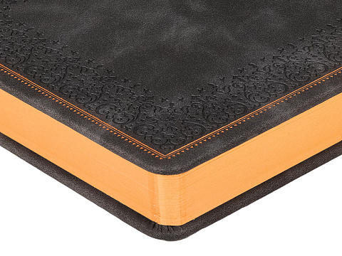 Ежедневник недатированный А5 Royal, черный с бронзовым срезом - рис 5.