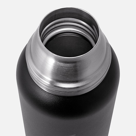 Термос Relaxika 1000 со стикерпаком, черный - рис 7.