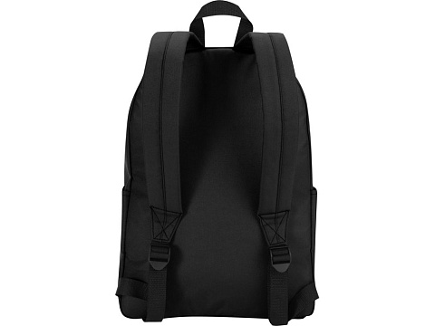 Байрон рюкзак для 14-дюймового ноутбука объемом 16 л, изготовленный из переработанных материалов по стандарту GRS, черный - рис 3.