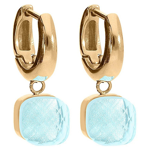 Серьги FIRENZE (G) Aquamarine Qudo 107001/20-6002 - рис 2.