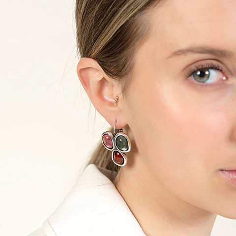 Серьги ÁGATA MARRON Ciclon A232612-02 R/S - рис 2.