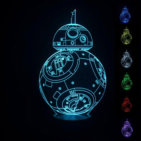 3D лампа Дроид BB-8 - рис 3.