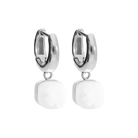 Серьги FIRENZE (S) White Qudo 107000/20-5420