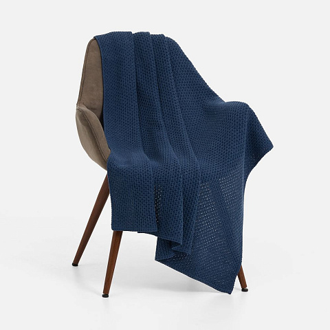 Плед Serenita, синий (джинс) - рис 3.