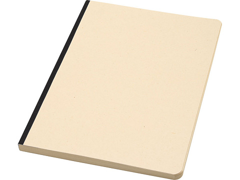 Блокнот из сахарного тростника и RPET А5 Liliana, натуральный/черный