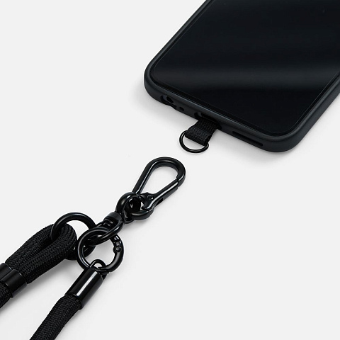 Шнурок для телефона OmniHold, черный - рис 4.