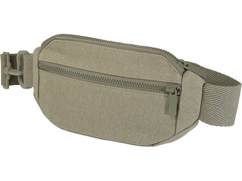 Кресент сумка через плечо Aware™ плотностью 500 г/м² из переработанного материала, зеленый