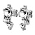 Серьги CURRA SS CRYSTAL Dyrberg Kern 480086 - миниатюра - рис 4.