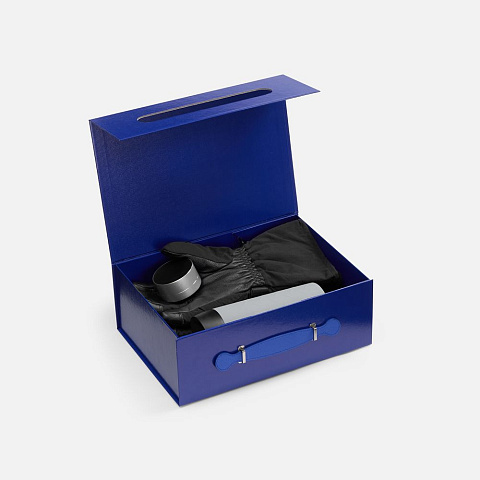 Коробка складная Holdfold, M, синяя - рис 3.