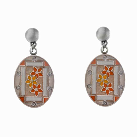 Серьги Незабудки Clara Bijoux A75773 BR