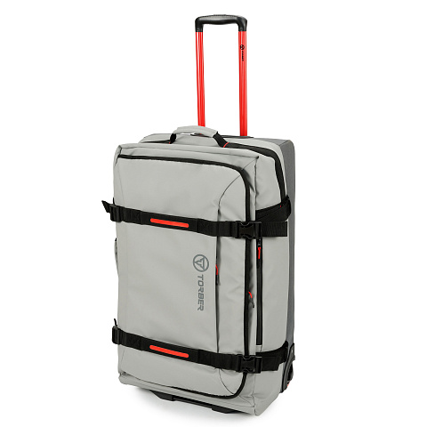 Сумка на колесах TORBER РИТМ, серый, полиэстер 900D с PU покрытием, 74 х 42 х 31 см, 80 л - рис 2.