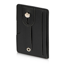 Картхолдер для телефона с держателем и защитой RFID Lokky, черный