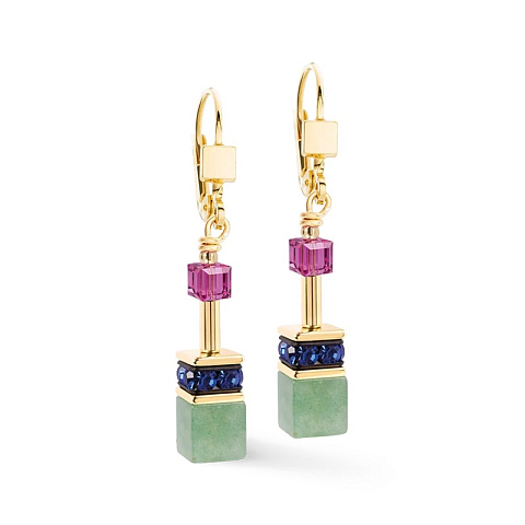 Серьги Multicolour Gemstone