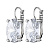 Серьги CHANTAL SS CRYSTAL Dyrberg Kern 430081 - миниатюра