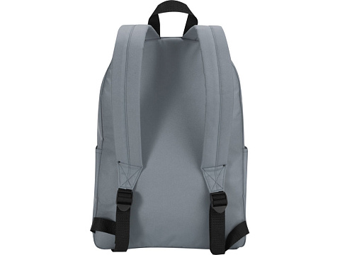 Байрон рюкзак для 14-дюймового ноутбука объемом 16 л, изготовленный из переработанных материалов по стандарту GRS, серый - рис 3.
