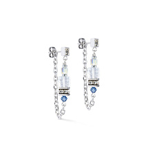 Серьги Crystal-Silver Coeur de Lion 3020/21-1817