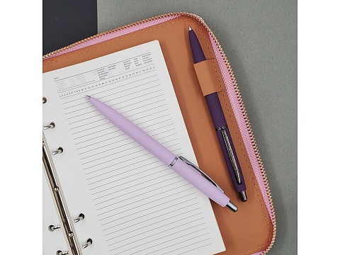 Ручка металлическая шариковая San Remo, софт-тач, 1.0 мм, сиреневый - рис 4.