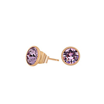 Пусеты Light Rose Fiore Luna SWE297 LR RG