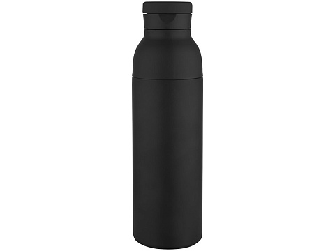 Illuminate бутылка-термос для воды с двойными стенками объемом 650 мл из переработанной нержавеющей стали, сертифицированной по стандарту RCS - сплошной черный - рис 2.
