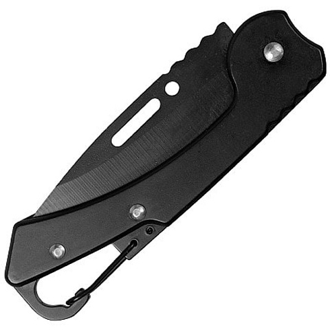 Брелок-нож карманный с карабином Tools Blackburn, чёрный - рис 3.