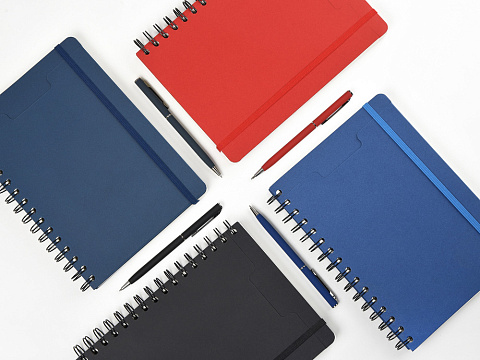 Ежедневник недатированный на гребне А5 Pragmatic, синий (Р) - рис 9.