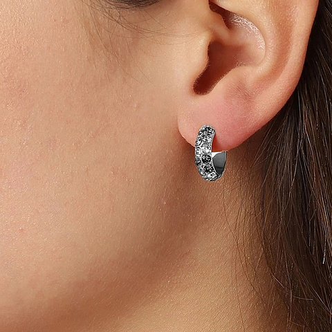 Серьги HEIDI SS LIGHT GREY Dyrberg Kern 370056 - рис 2.