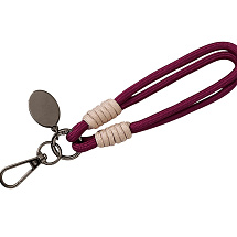 Брелок-браслет Bohemian, бургунди