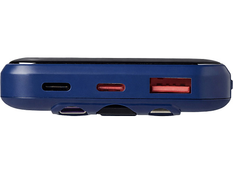 Внешний беспроводной аккумулятор c QC/PD Арти, 10000 mAh, темно-синий - рис 2.