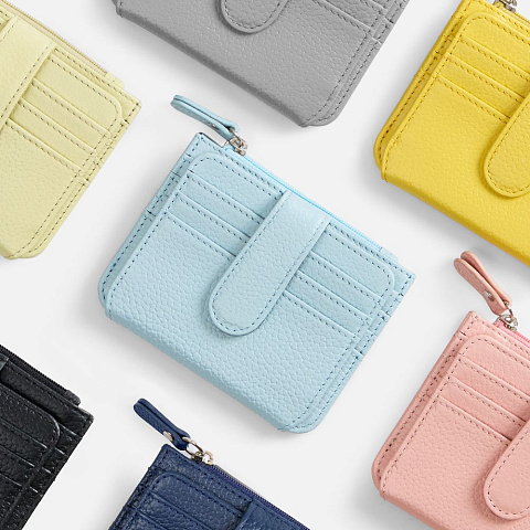 Картхолдер на молнии Unison, серый - рис 8.