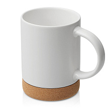 Кружка 450 мл с пробковым дном Корк & Бон, белый