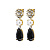 Серьги MISIA SG BLACK / CRYSTAL Dyrberg Kern 470094 - миниатюра