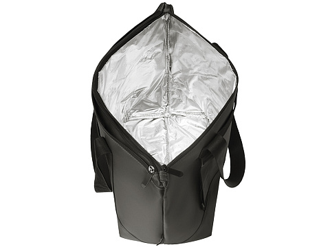 Сумка-холодильник Cool XL с двумя лямками на плечо, темно-серый - рис 6.