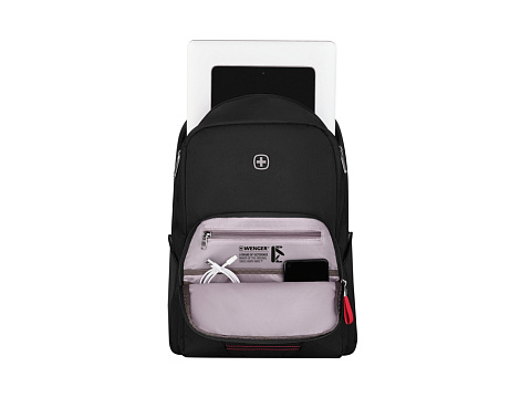 Рюкзак WENGER Motion 15.6, черный, нейлон, 31x17x42 см, 20 л - рис 4.