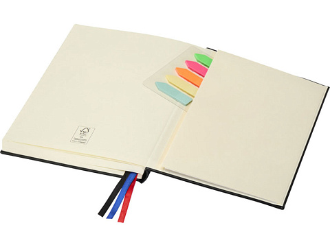 Блокнот Alder формата A5 в твердой обложке, черный - рис 6.