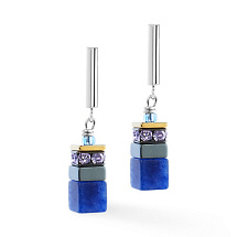 Серьги Blue-Purple Coeur de Lion *3017/21-0708