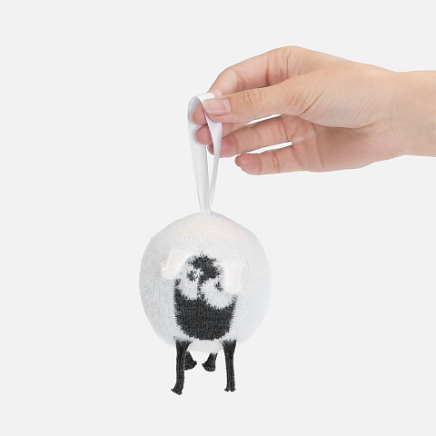 Вязаный шарик Sheeply, белый - рис 4.