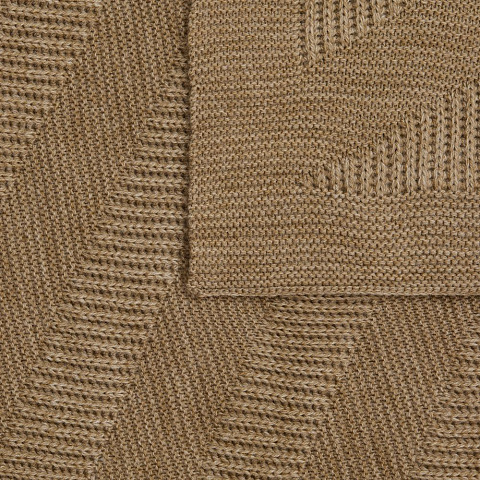 Плед Locus Solus, коричнево-бежевый меланж - рис 4.