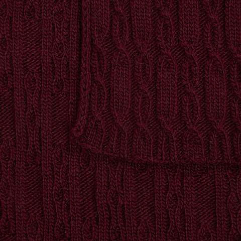 Плед Knitline, темно-красный (бордовый) - рис 4.