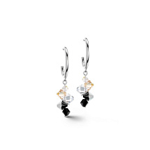 Пусеты Black-Crystal Coeur de Lion 4639/21-1318