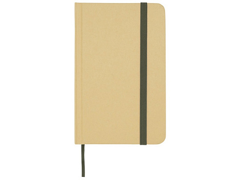 Reed блокнот формата А6 из переработанного материала в твердой обложке с простыми страницами - Зеленый лесной - рис 2.